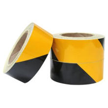 Good Quality Hot Sale Yellow and Black PVC Adhesive Warning Band for Reflective Tape